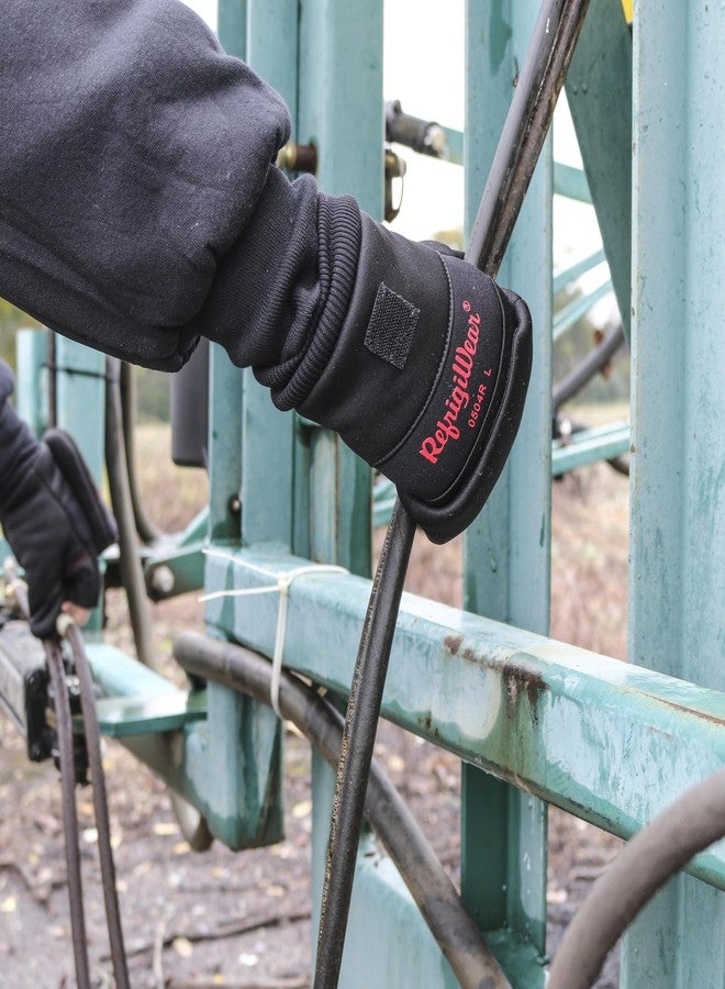 RefrigiWear Fleece Lined Fiberfill Insulated Softshell Convertible Mitten Gloves (Black, 2XL) - Image 3